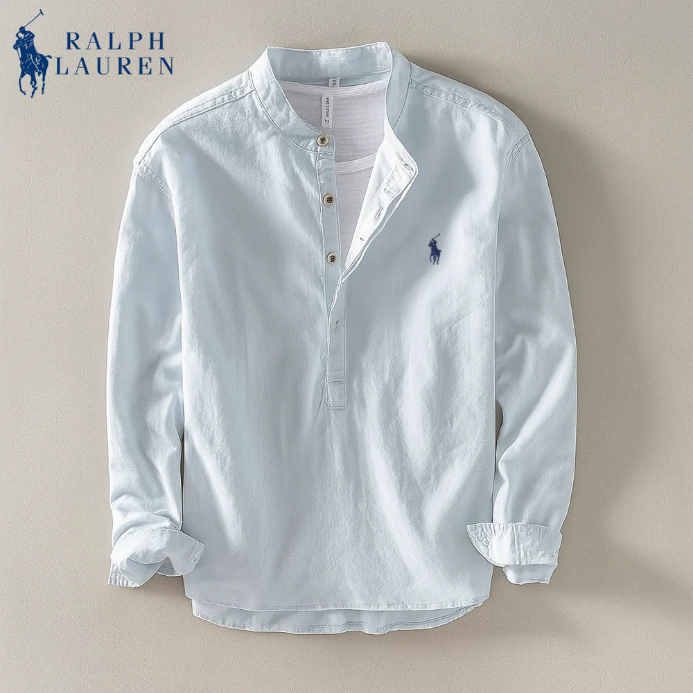 Linen Mandarin Shirt