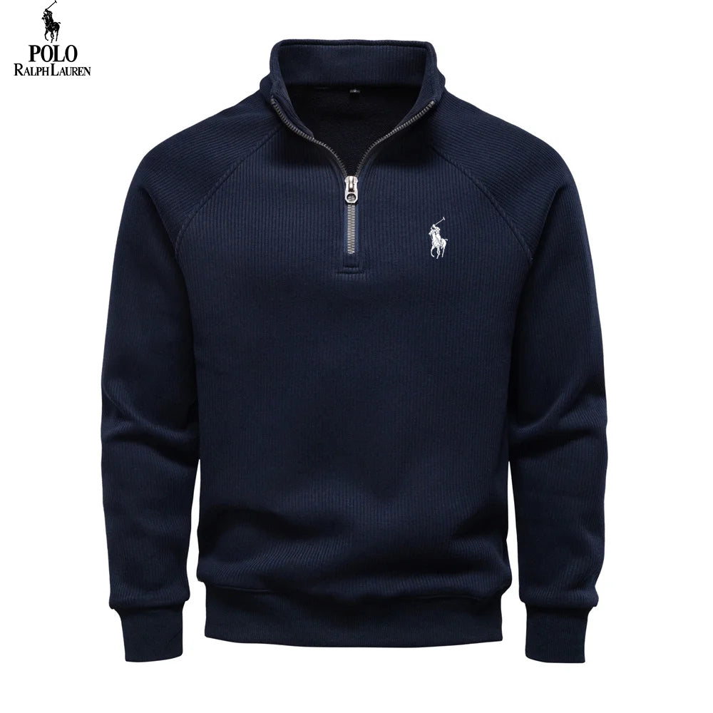Premium Thermal Cotton Zip Sweater